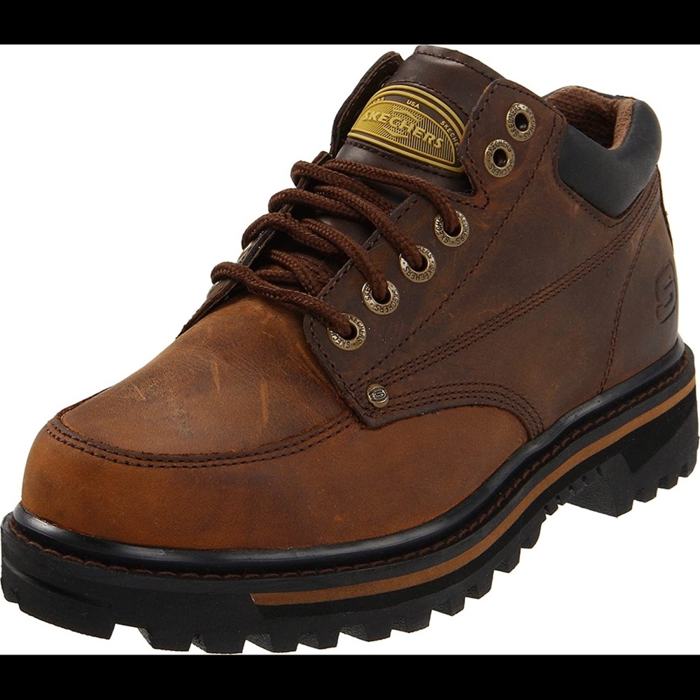 Sketchers utility work boots leather size 11